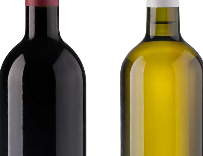 botellas de vino personalizadas tinto y blanco